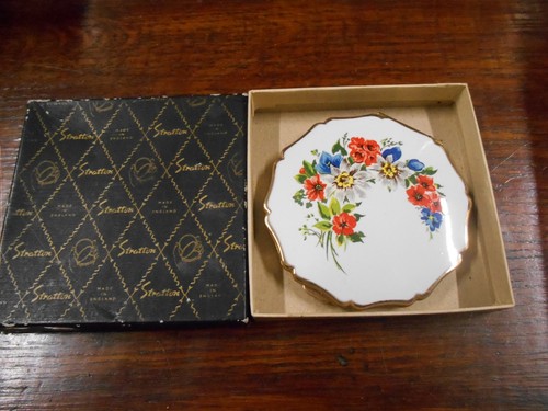 Vintage boxed floral stratton - vintage,