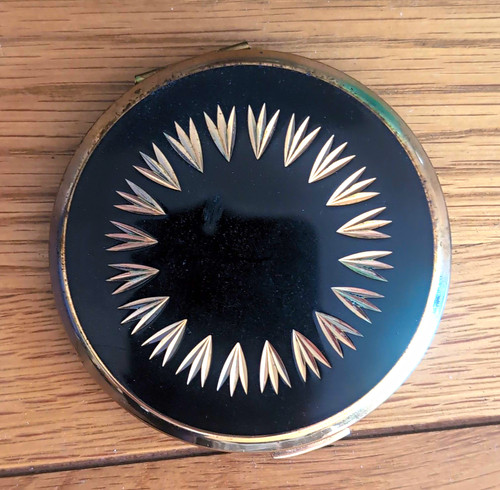 Vintage stratton metal compact - vintage,