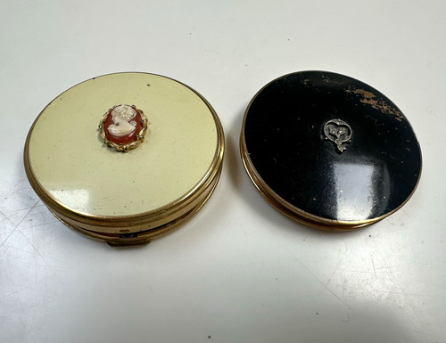 Vintage powder compacts gold - 2,