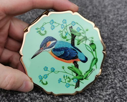 Vintage powder mirror compact - vintage,