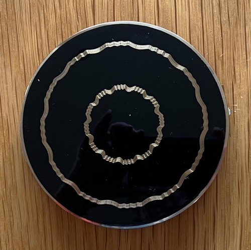 Stratton black enamel - enamel, metal