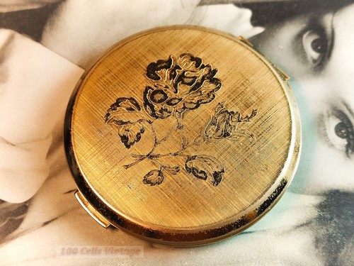 Stratton gold tone floral - , rose