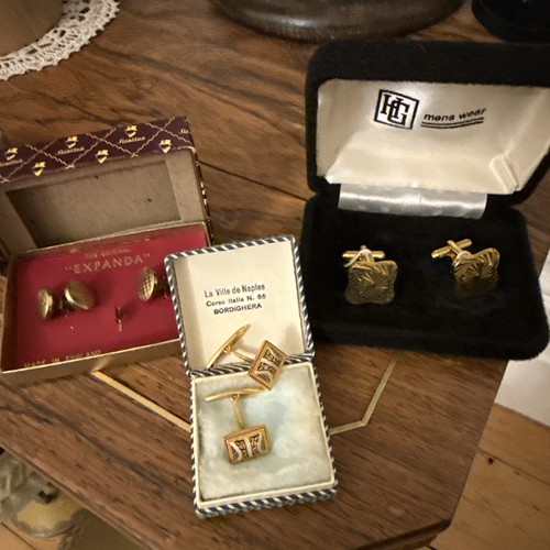 Boxed vintage cuff links - 3,