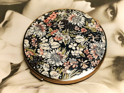 Black floral seen vintage - as,
