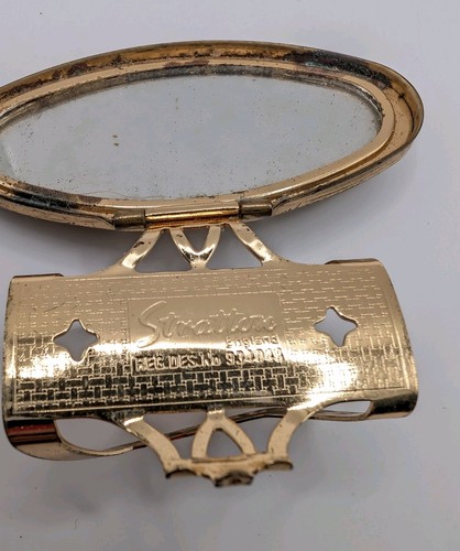 Vintage stratton gold tone - gold,